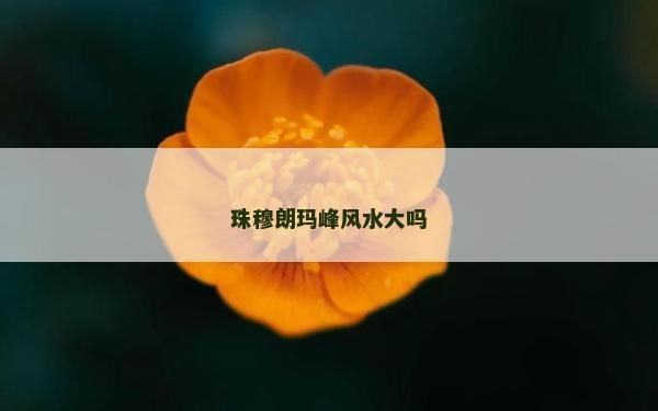 珠穆朗瑪峰風水大嗎