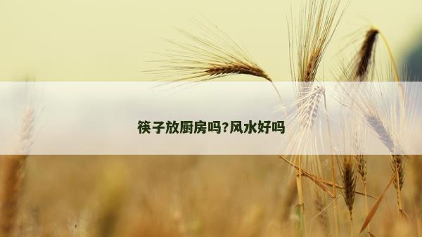 筷子放廚房嗎?風水好嗎