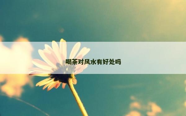喝茶對風水有好處嗎