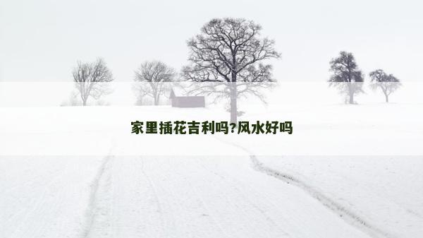 家里插花吉利嗎?風水好嗎