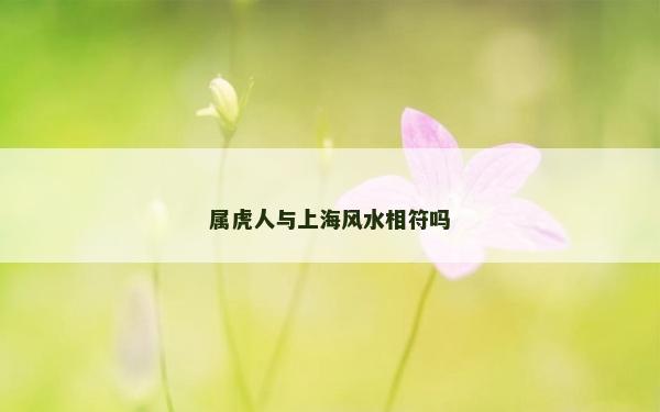 屬虎人與上海風水相符嗎 屬虎人與上海風水相符嗎