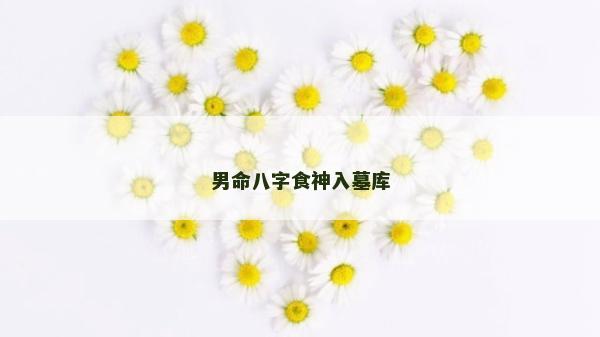 男命八字食神入墓庫