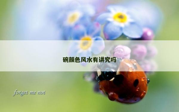 碗顏色風(fēng)水有講究嗎