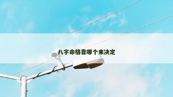 八字命格靠哪個來決定