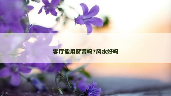 客廳能用窗簾嗎?風水好嗎