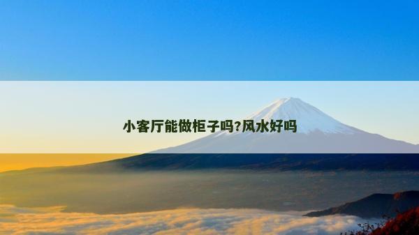 小客廳能做柜子嗎?風水好嗎