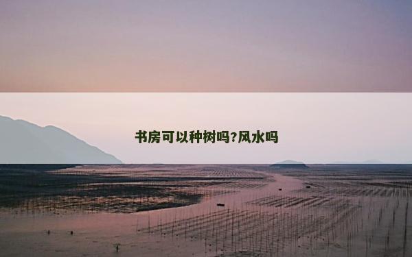 書房可以種樹嗎?風水嗎