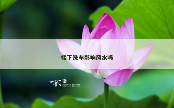 樓下洗車影響風(fēng)水嗎