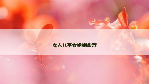 女人八字看婚姻命理 女人八字看婚姻命理