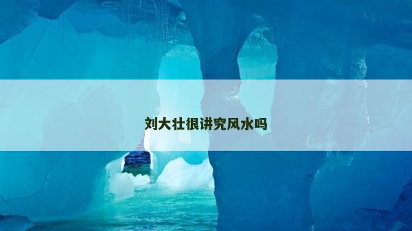 劉大壯很講究風水嗎