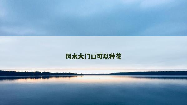風(fēng)水大門口可以種花
