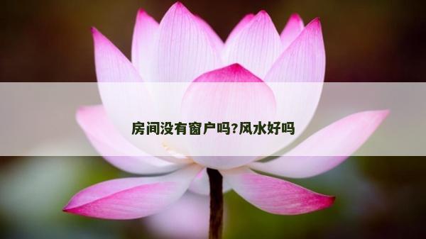 房間沒(méi)有窗戶嗎?風(fēng)水好嗎
