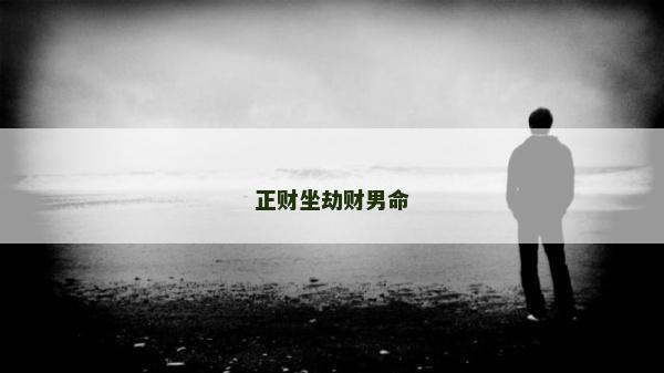 正財坐劫財男命