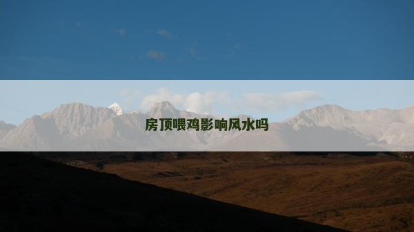 房頂喂雞影響風水嗎