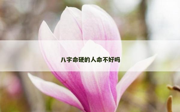 八字命硬的人命不好嗎
