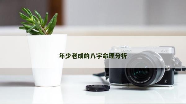 年少老成的八字命理分析