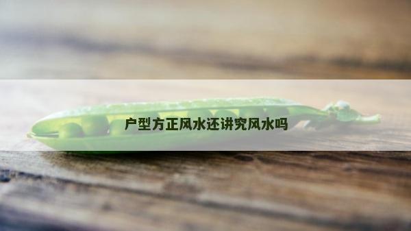 戶型方正風(fēng)水還講究風(fēng)水嗎