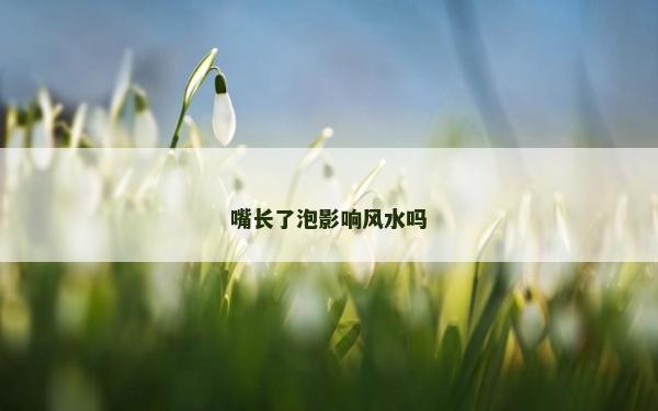 嘴長(zhǎng)了泡影響風(fēng)水嗎