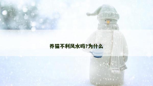 養(yǎng)貓不利風(fēng)水嗎?為什么