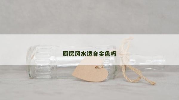 廚房風(fēng)水適合金色嗎