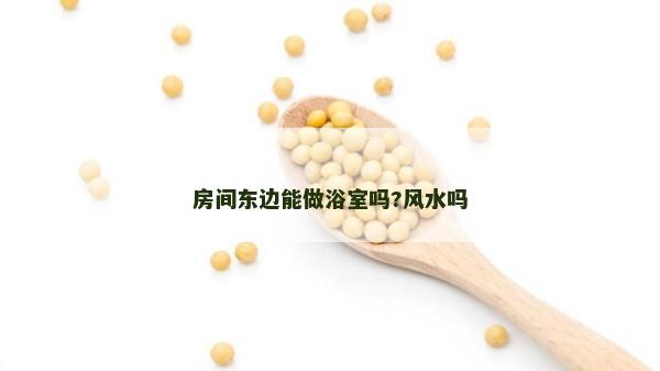 房間東邊能做浴室嗎?風(fēng)水嗎