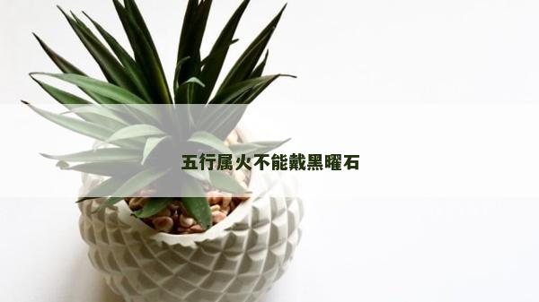 五行屬火不能戴黑曜石