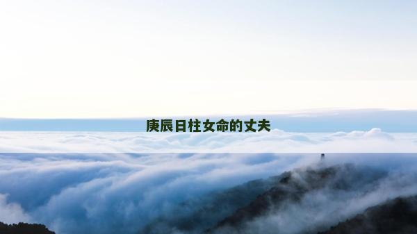庚辰日柱女命的丈夫
