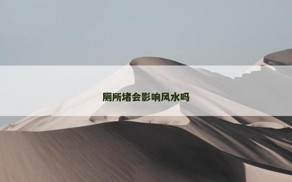 廁所堵會(huì)影響風(fēng)水嗎