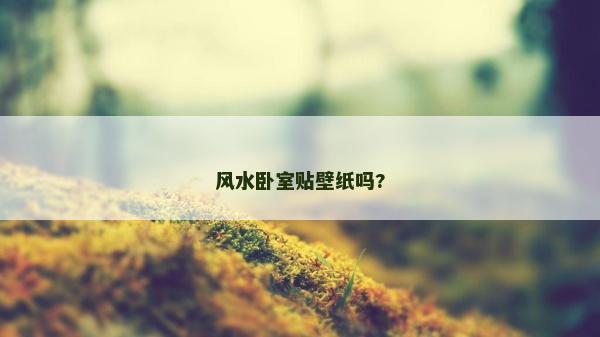 風水臥室貼壁紙嗎?
