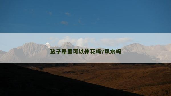 孩子屋里可以養(yǎng)花嗎?風(fēng)水嗎 孩子屋里可以養(yǎng)花嗎?風(fēng)水嗎