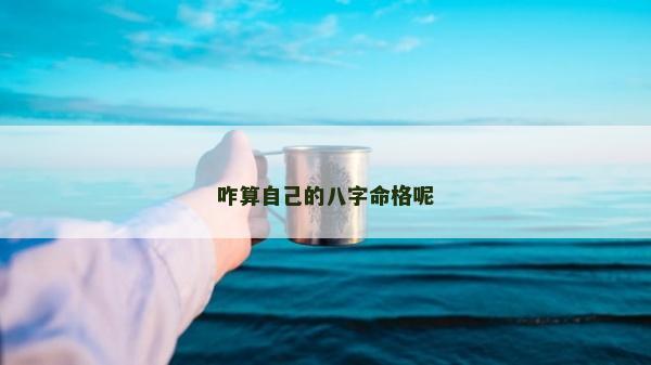 咋算自己的八字命格呢