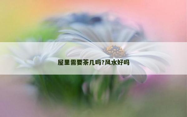 屋里需要茶幾嗎?風水好嗎