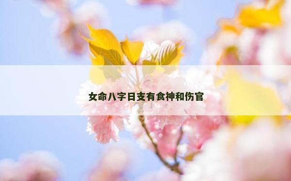 女命八字日支有食神和傷官
