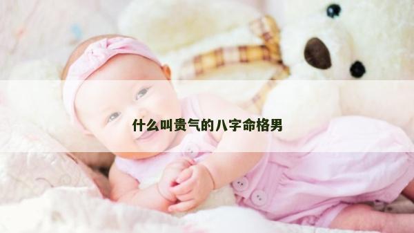 什么叫貴氣的八字命格男