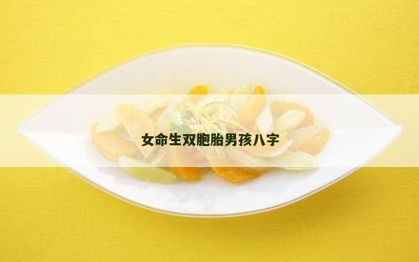 女命生雙胞胎男孩八字