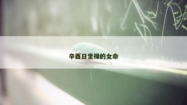 辛酉日坐祿的女命