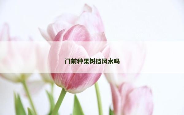 門前種果樹擋風水嗎