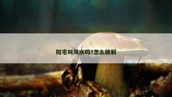 陽宅叫風水嗎?怎么破解