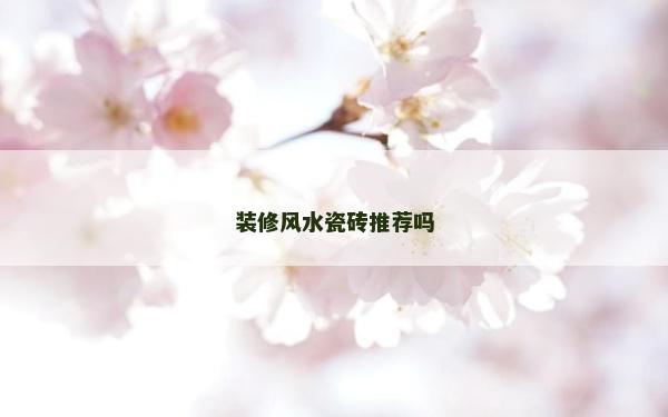 裝修風水瓷磚推薦嗎 裝修風水瓷磚推薦嗎