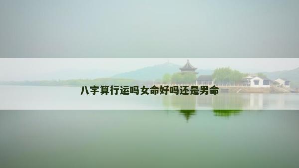 八字算行運(yùn)嗎女命好嗎還是男命