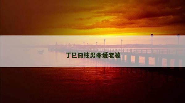 丁巳日柱男命愛老婆