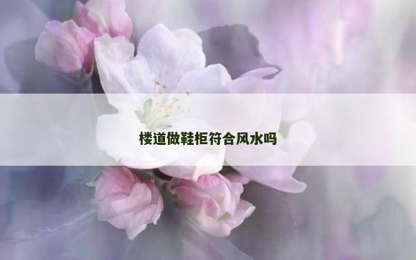 樓道做鞋柜符合風(fēng)水嗎