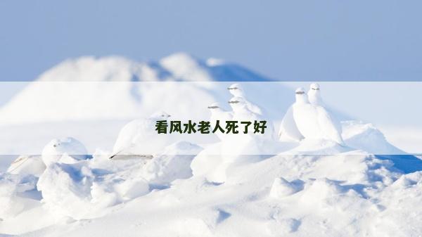 看風水老人死了好