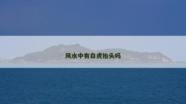 風水中有白虎抬頭嗎