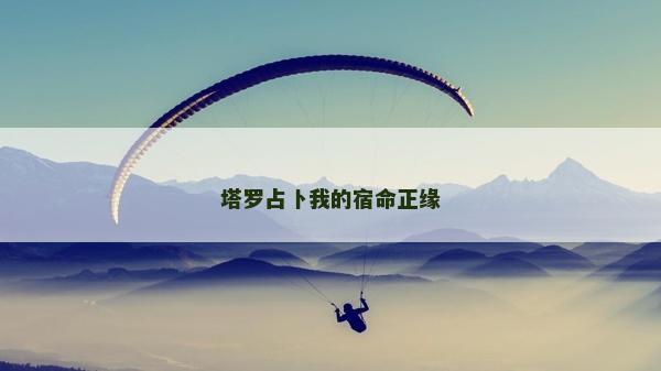 塔羅占卜我的宿命正緣