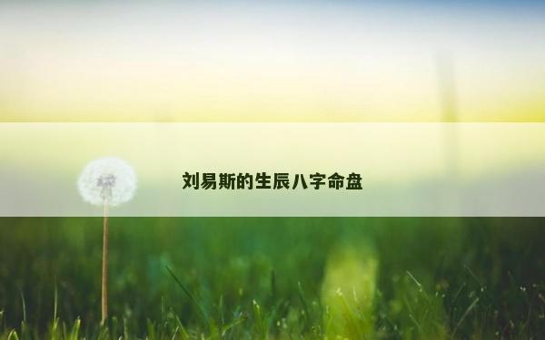 劉易斯的生辰八字命盤