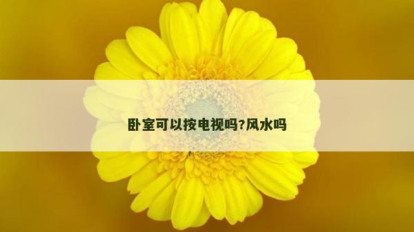 臥室可以按電視嗎?風(fēng)水嗎