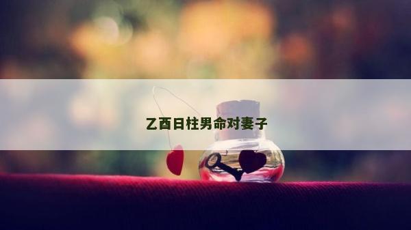 乙酉日柱男命對妻子