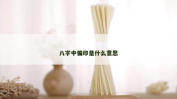 八字中偏印是什么意思