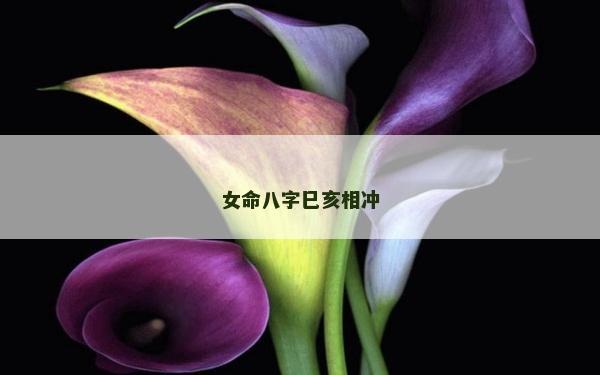 女命八字巳亥相沖